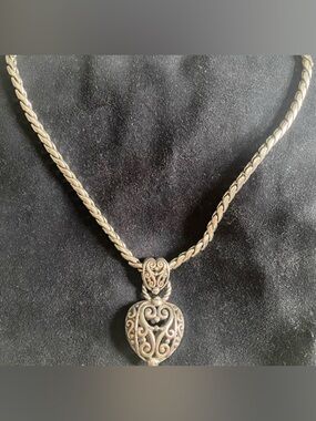 47 Brighton Ornate Silver Plated Pendant Necklace